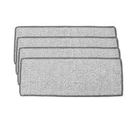 CONGARTENO 4 Almohadillas de Microfibra para Fregona 12x33 Cm, Recambios Lavables para Trapeador Plano, Cabezal de Fregona Manos Libres para Limpieza de Suelos de Madera, Baldosas y Mármol