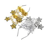 CONGARTENO 4 piezas Diademas Brillantes de Estrellas para Fiesta de Año Cintillos Ajustables para Mujer Hombre y Niña Accesorios de Cabello Festivos para Navidad y Eventos