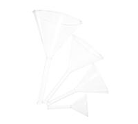 CONGARTENO 4 piezas Embudos de Vidrio de Laboratorio Transparente Diseño Portátil y Duradero para Química Biología y Medicina Fácil Almacenamiento y Uso Profesional