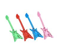 CONGARTENO 4 piezas Instrumentos Inflables Rock Set Guitarras Hinchables Accesorios para Fiestas Temáticas Ligeras y Portátiles para Carnaval Cumpleaños y Bodas
