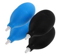 CONGARTENO 4 piezas Soplador de Aire Portátil de Silicona para Limpieza Precisa Kit para Cámaras Ordenadores y Dispositivos Electrónicos sin Estática con Boquilla de Plástico para