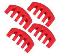 CONGARTENO 4 piezas Sordina para Violín de Goma Silencioso Práctica sin Ruidos Accesorio para Violonchelo Rojo Diseño de Cinco Garras Protección contra Arañazos