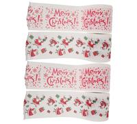 CONGARTENO 4 Rollos Papel de rollo de tema de Navidad Día media cantar divertido decorations alegre decoración de navidad papel higienico con motivos navideños