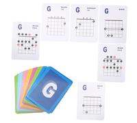 CONGARTENO 49 piezas Póster de Acordes de Guitarra Eléctrica Carteles Útiles de Escalas y Notas para Principiantes y Profesores Papel Grueso y Duradero para Aprendizaje y Práctica