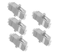 CONGARTENO 5 Piezas Acoplador LC Fibra Óptica Adaptador Split para Conectores Simplex Estable Compatible con Cable de Fibra Redes Comunicaciones