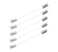 CONGARTENO 5 piezas Broche Animal de Cigarra con Cadena y Borla Broche Metálico para Suéter Accesorio Vintage para Hombre y Mujer Joyería de Aleación Duradera