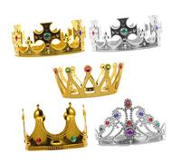 CONGARTENO 5 Piezas De Diadema De Tocado De Cumpleaños Decoraciones Para La Cabeza De Hadas Coronas De Reina De Estrellas Diadema De Estrella Y Tocado De