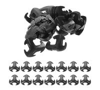 CONGARTENO 50 Piezas 50 Piezas de Placas de Medievales de Metal Negro 2,7X2,7 CM para Cosplay, Fabricación de Protección Corporal, Disfraces de Caballeros y Accesorios de rol