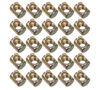 CONGARTENO 50 Piezas 50 Tuercas Resorte M6 para Muebles, Tuercas de Barril Ranuradas Pasador Cruzado, Kit de Herrajes para Camas, y Sillas, para Reparación y Montaje de Muebles