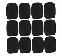 CONGARTENO 50 Piezas Mini Almohadillas de Espuma para Micrófono de Solapa Negro Diseño Profesional Antiviento para Lavalier Mic Noise Reduction