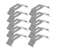 CONGARTENO 50 Piezas Soporte Metálico para Persianas Verticales Clips con Muelle Resistentes Accesorios para Cortinas Fijación Segura y Fácil Instalación sin Taladrar Repuesto para Rieles de