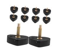 CONGARTENO 5pares High Heel Replacement Tips Heart Shaped Heel Caps for Shoe Repair for Thick and Thin