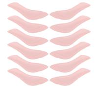 CONGARTENO 6 Pares 6 Pares de Plantillas Autoadhesivas Antideslizantes para Tacones Altos, Almohadillas de Gel 3/4 para Antepié, Color Rosa, Talla 37-38, Insertos para Sandalias Abiertas y