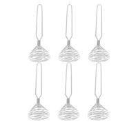 CONGARTENO 6 Piezas Batidor Manual Acero Inoxidable Muelle Espiral para Mezclar Batir Huevos Salsas Crema sin Electricidad Cocina Picnic Viaje