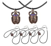 CONGARTENO 6 Piezas Collar Egipcio Retro con Colgante Real de Joyería Artesanal para Mujer y Hombre Accesorio Único y