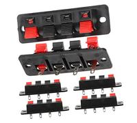 CONGARTENO 6 Piezas Conectores de Terminal para Altavoces de Clips de de Conectores de Amplificador y Compatible con Altavoces Estéreo