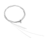 CONGARTENO 6 piezas Cuerdas Plateadas para Guitarra Acústica Accesorio Resistente y Duradero Kit de Reemplazo Fácil de Instalar para Guitarra Folk con Tono Claro y Vibrante