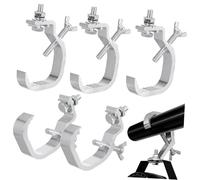 CONGARTENO 6 piezas Gancho Metálico para Luces de Escenario Abrazaderas Ajustables para Truss Dj Soporte Seguro para Lámparas Colgantes Accesorios Escenarísticos Resistentes