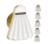 CONGARTENO 6piezas Broche De Bádminton De Aleación De Zinc Prendedor De Dibujos Animados Para Mochilas Sombreros y Ropa Accesorios Deportivos Para Atuendos Casuales y Festivos