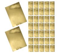CONGARTENO 70 piezas Cartulina Espejo Dorada Manualidades Papel Metálico Brillante para DIY Reflectantes para Scrapbooking y Tarjetas Decorativas