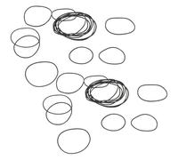 CONGARTENO 750 Piezas Kit de Juntas Tóricas de Goma Junta de Reloj para Tapa Trasera Accesorios de Reloj para Reparación y Mantenimiento