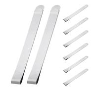 CONGARTENO 8 Piezas Clips Estabilizadores de Malla para Algodón de Azúcar Acero Inoxidable Resistente al Calor Herramientas Reutilizables para Máquinas de Algodón de Azúcar Eventos y Uso