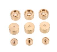 CONGARTENO Accesorios Trompeta de Cobre Dorado Botones de Válvula Resistentes y Cubiertas Superiores para Trompeta, Diseño Excelente y No Se Deforma ni Desvanece