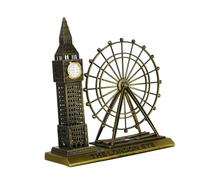 CONGARTENO Adorno de Aleación Estilo Moderno con Big y London Eye Decoración Versátil para Escritorio y Hogar Recuerdo Auténtico de Londres para Oficina y Sala