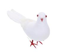 CONGARTENO Adorno de Paloma de Simulación Blanca para Jardín, Figura Decorativa Realista de Paloma Paz, Decoración de Exteriores para Hogar y Fotografía, Adorno Artificial para Ambiente