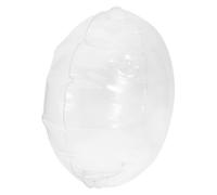CONGARTENO Almohada Inflable Transparente Redonda Cojín de Camping Portátil de PVC Suave y Ergonómica para Viajes y Exterior