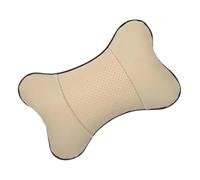 CONGARTENO Almohada para Cuello Coche Estilo Hueso de Cuero Artificial y Algodón Diseño Moderno, Fácil de Asegurar, para Uso en Automóvil y Hogar