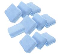 CONGARTENO Almohadillas Aplicadoras de Cera para Autos 10 Unidades Microfibra Rectangular 12X8X3 CM Aplicador de Pulimento para Limpieza y Pulido de Vidrios Neumáticos y Detalles de Coche