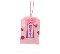 CONGARTENO Amuleto Japonés Omamori para Bendición y Protección, Rosa, Bolsa para Bolso o Coche, Accesorio Japonés Tradicional para Solteros