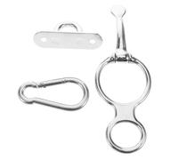 CONGARTENO Anillo de Amarre para Caballo de Acero Inoxidable con Perno de Ojo Equipo Resistente para Entrenamiento y Accesorio Seguro para Atado y Organización