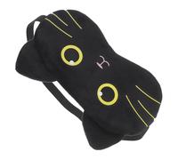 CONGARTENO Antifaz de Sueño Portátil con Diseño de Gato Negro Máscara de Ojos y Opaca para Dormir para Viajes y Descanso Casa Unisex