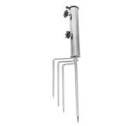 CONGARTENO Base para Sombrilla Exterior Metálica con Anclaje de Arena Desmontable Soporte Resistente para Parasol de Jardín y Playa Base Estable para Sombrilla con de Suelo de Kit Duradero