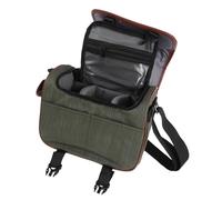 CONGARTENO Bolsa para Cámara Fotográfica Tipo Bandolera en Color Verde Militar, Diseño Compacto para Cámara DSLR Espejo, con Compartimentos Organizadores y Resistente al Agua, Adecuado para
