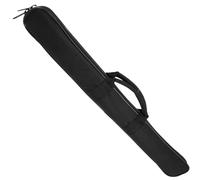 CONGARTENO Bolsa para Flauta de Bambú, Acolchada Esponja Gruesa, Portátil y Protectora para 2 Flautas, Bolsa de Lino Oxford Negra para Almacenamiento y Transporte en Instrumentos de Viento