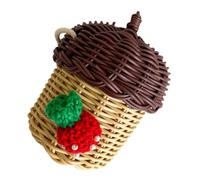 CONGARTENO Bolso Mujer Pequeño de Forma de Piña Bandolera Mini Cruzada con Diseño Rústico para Diario y Decoración Veraniega