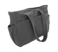 CONGARTENO Bolso Tote de Lona Grande Capacidad Bandolera Casual con Diseño Minimalista Japonés Bolso de Hombro para Mujer y Hombre Diario y Trabajo Color Gris