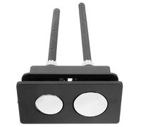 CONGARTENO Botón de presión para Inodoro, botón pulsador Rectangular, ABS Negro, Superficie Lisa, fácil instalación, Accesorio para Tanque de Inodoro de Doble Descarga