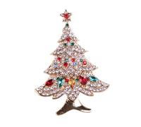 CONGARTENO Broche de Árbol de Navidad con Alfiler Resistente para Mujeres Accesorio Festivo para Ropa y Especial Bodas y Fiestas