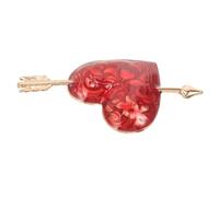 CONGARTENO Broche Forma De Corazón Para Mujeres Pin Elegante Para San Valentín Accesorio Dainty Para Ropa y Chal Joyería Romántica Para Ocasiones Especiales