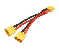 CONGARTENO Cable Conector Paralelo Xt60 para Batería Conexión Macho y Dos Hembras, Plástico Duro Duradero y Diseño para Mayor de Vuelo y Montaje Flexible