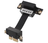 CONGARTENO Cable Elevador Pcie 30 de 5 CM Adaptador de Extensión 1X a 1X en Ángulo de 90 Grados Compatible GPU Tarjeta de Sonido y Red Cable Adaptador Pci Express para Montaje Vertical