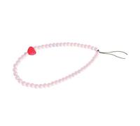 CONGARTENO Cadena Colgante para Teléfono Cuentas en Forma de Corazón Cordón Decorativo Ligero y Práctico para Móvil Llavero y Cámaras Accesorio Elegante para Uso Diario