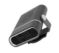 CONGARTENO Calefactor Eléctrico Portátil para Coche 12v Negro Ventilador de Calefacción y Descongelador de Parabrisas Calefacción Rápida y Desempañador para Uso Automotor y Hogar