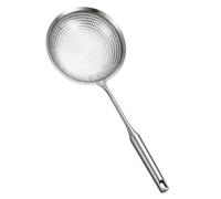 CONGARTENO Colador de Acero Inoxidable Resistente al Calor con Mango Ergonómico Cuchara Ranurada para Servir Alimentos y Escurrir Aceite para Frituras y Hot Pot