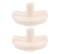 CONGARTENO Conectores de Repuesto para Corral Infantil 2 Piezas Juntas de 3 Vías con Ventosa Diámetro Interior 22 MM Base Abanico 120° Accesorios Seguros para Superficies Duras y