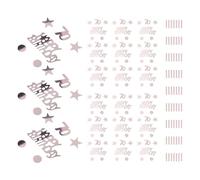 CONGARTENO Confeti De Estrellas Y Puntos Para Cumpleaños Decoración De Mesa Confeti De Estrellas Y Círculos Lentejuelas Redondas Para Mesas Y Círculos